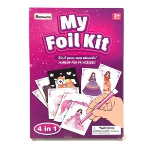 My Foil Kit 4 in 1 Makeup For Princesses Paper Drawing Craft Art Kit For Kids